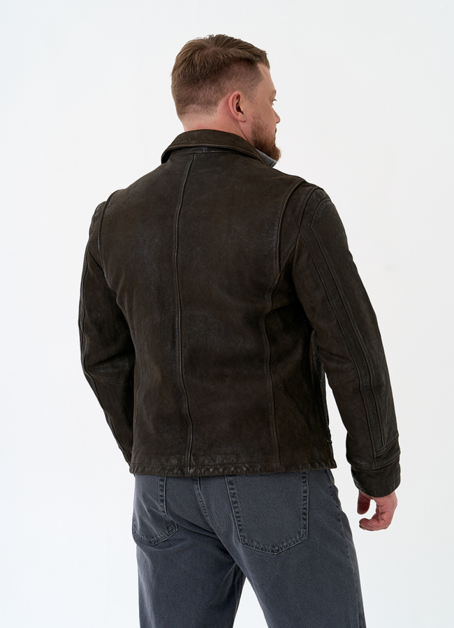 фото Мужская куртка из натуральной кожи модель № 30061