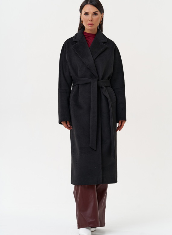 Женское пальто черного цвета