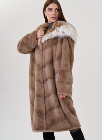 Норковая шуба с рысью