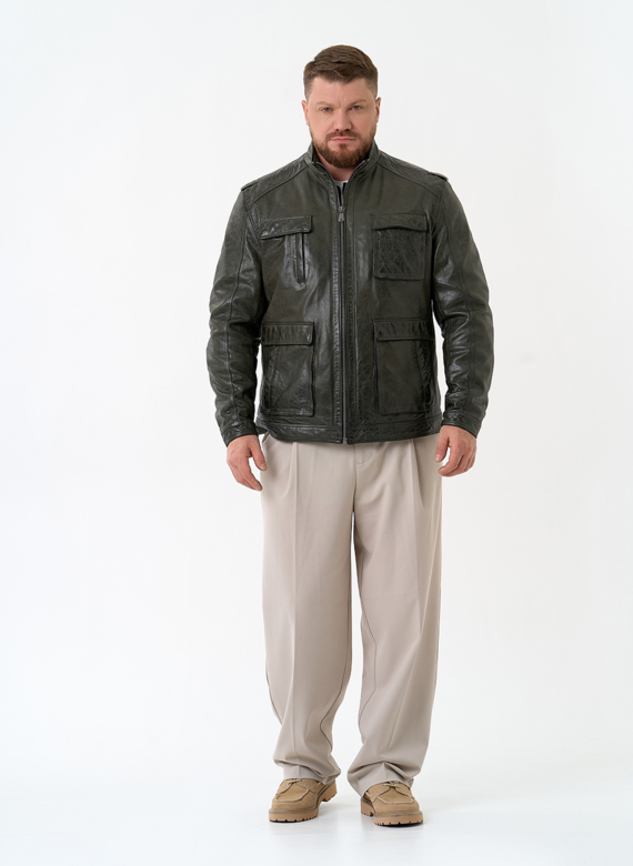 Мужская куртка из натуральной кожи