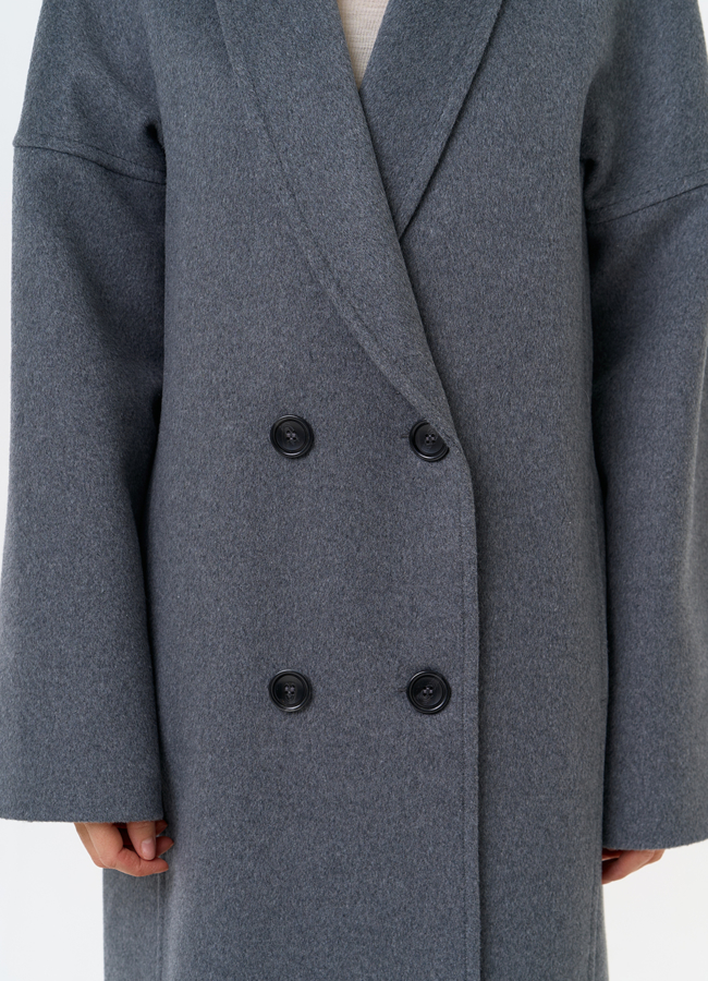 Женское пальто с воротником шаль модель № 31689 универмаг малина