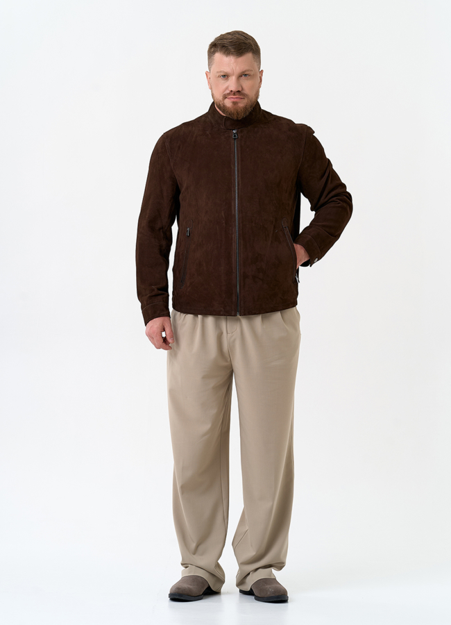 Мужская куртка из натуральной замши модель № 32897 в рассрочку