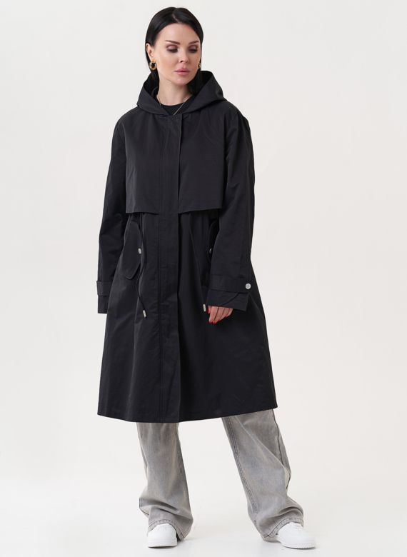 Женский плащ с капюшоном