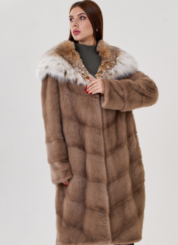Норковая шуба с рысью