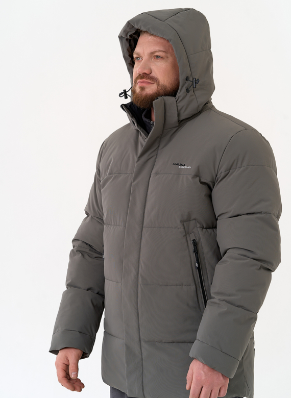 Мужской пуховик с капюшоном 
