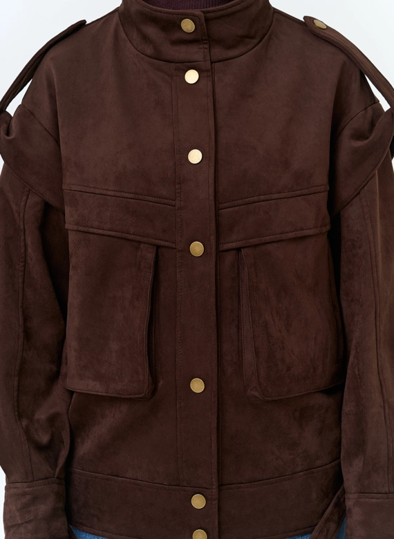 Женская куртка из эко замши