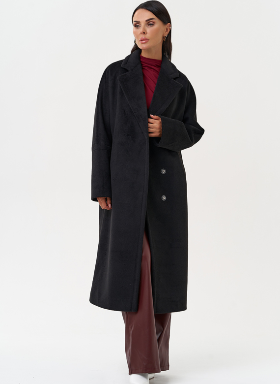 Женское пальто черного цвета