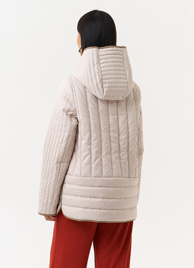 фото Женская утепленная куртка с капюшоном модель № 30023