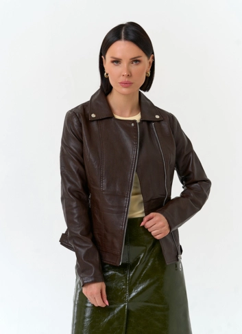Женская куртка косуха из эко кожи