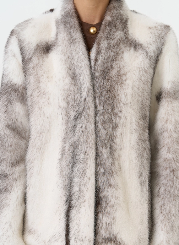 Жакет из меха норки крестовки Cross