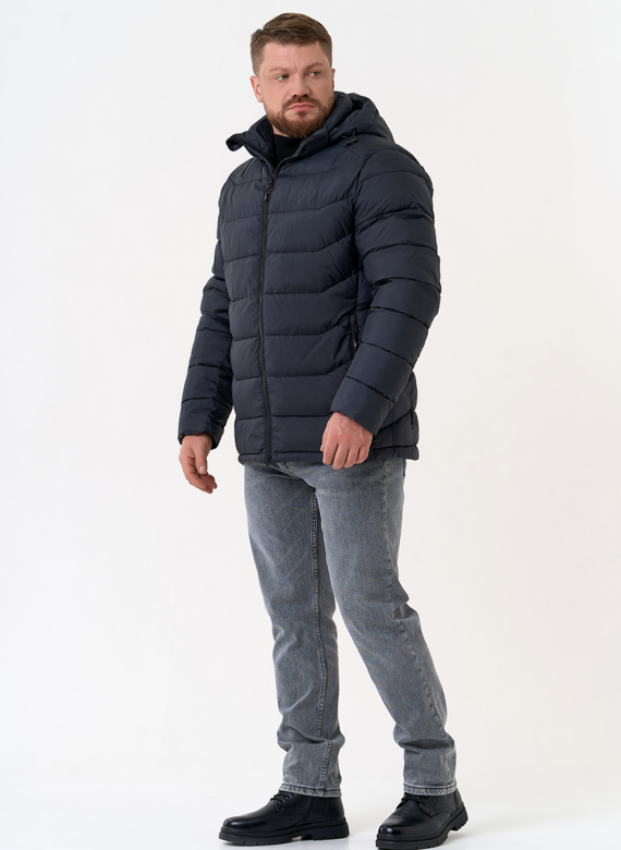 Мужской пуховик с капюшоном 