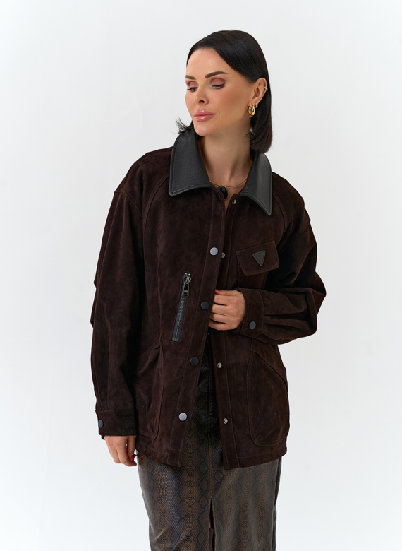 Женская куртка из натуральной замши