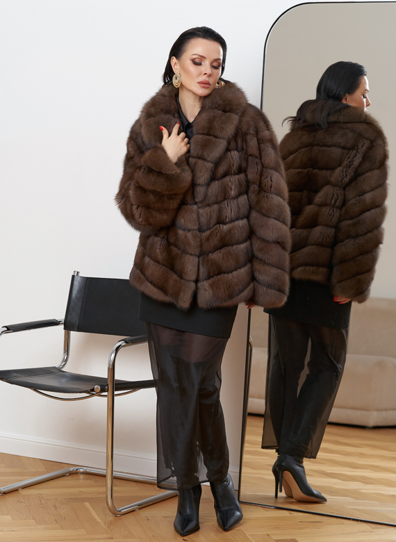 Шуба из баргузинского соболя