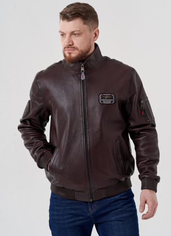 Мужская куртка из натуральной кожи 