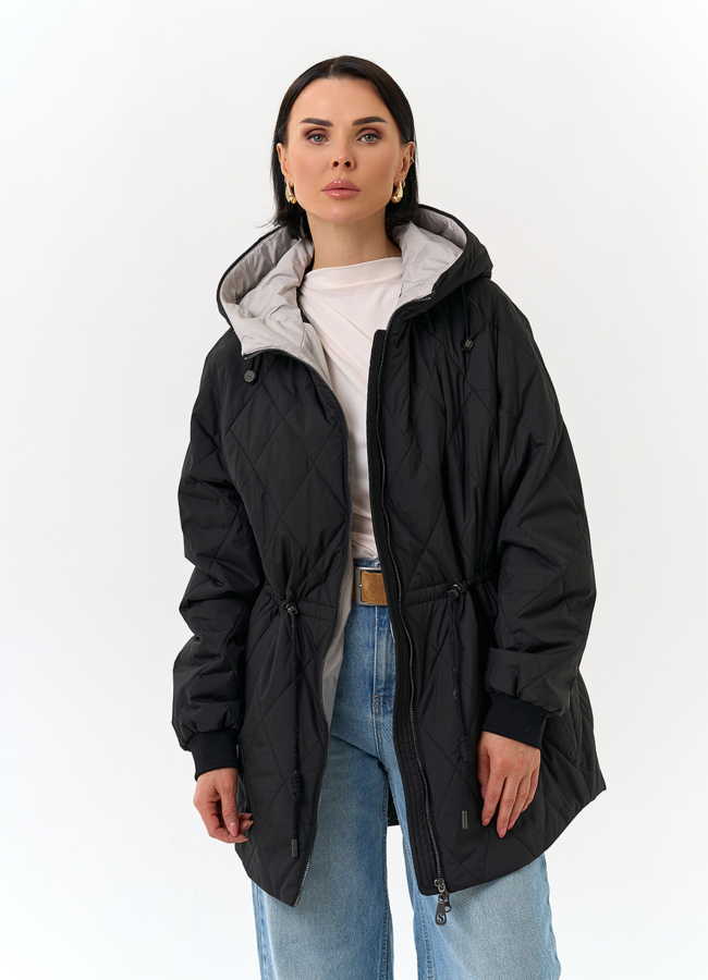 Женская куртка с капюшоном модель № 32568 универмаг малина