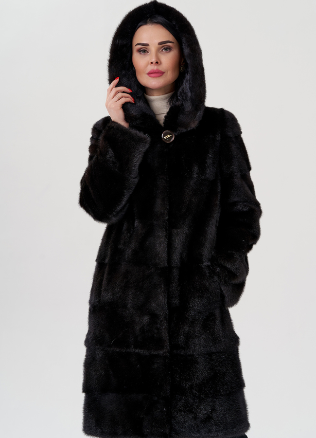 Шуба из норки модель № 24725 универмаг малина