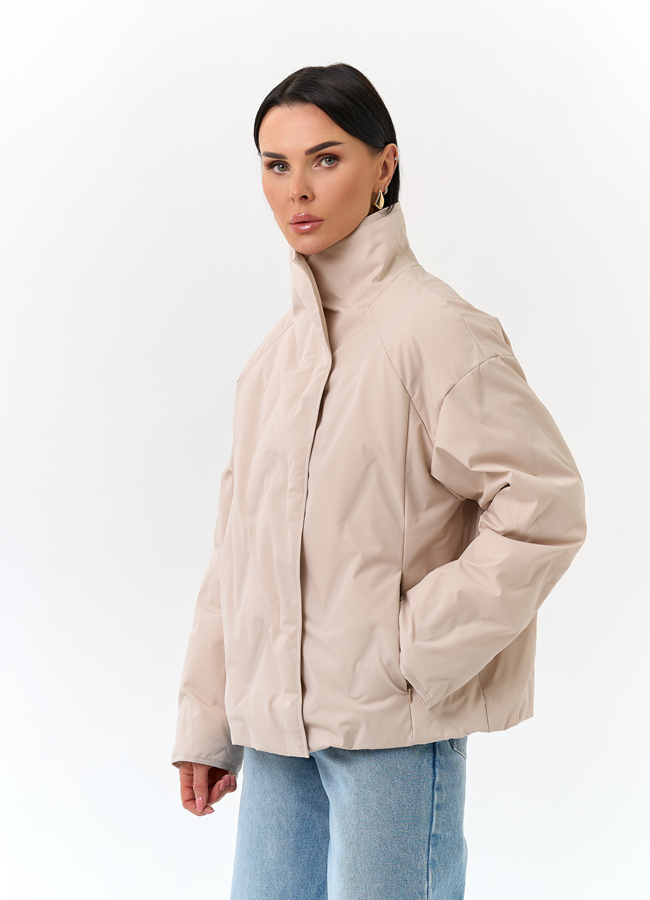 Женская куртка с воротником стойкой модель № 32836 универмаг малина