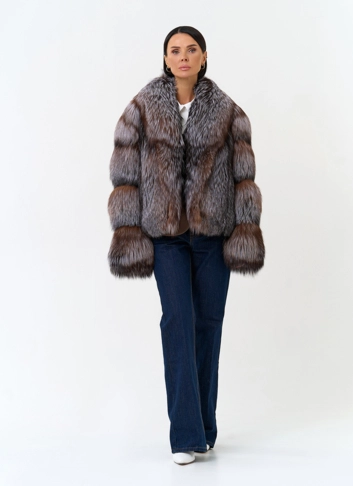 Женская шуба из лисы фото