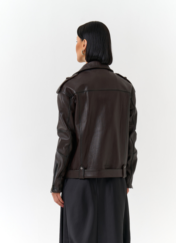 Женская косуха из натуральной кожи