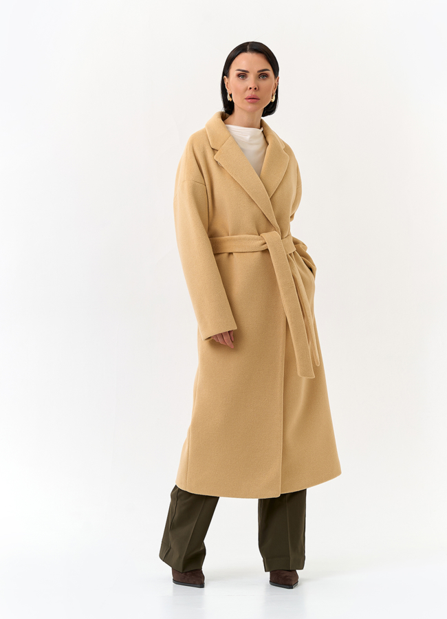 Женское пальто с английским воротником модель № 32810 универмаг малина