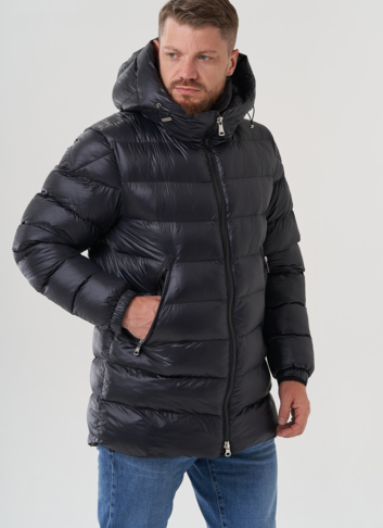 Мужской пуховик с капюшоном 