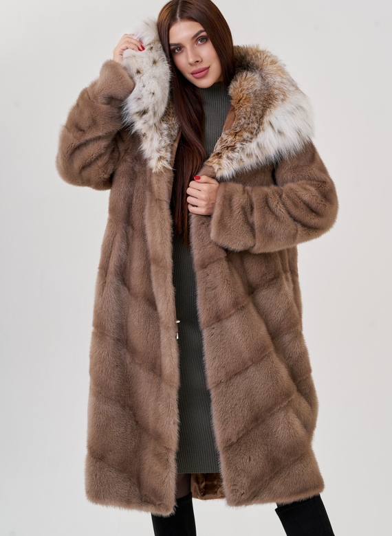 Норковая шуба с рысью