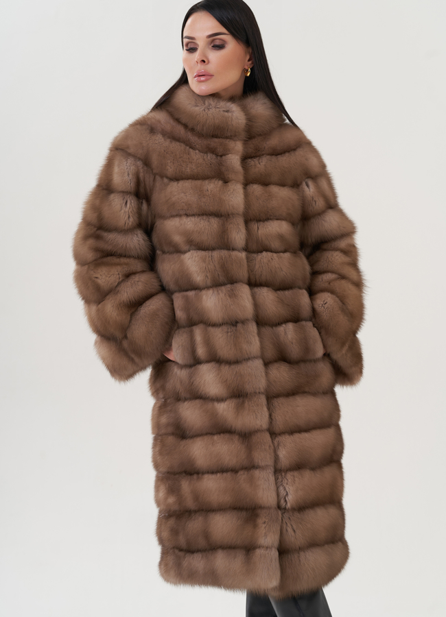 Шуба из куницы  модель № 25815 универмаг малина