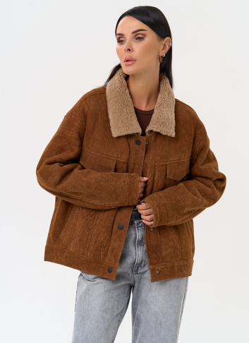 Женская дубленка - "рубашка"