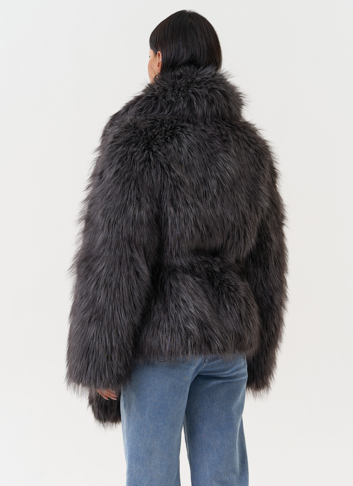 Женская шуба из эко меха